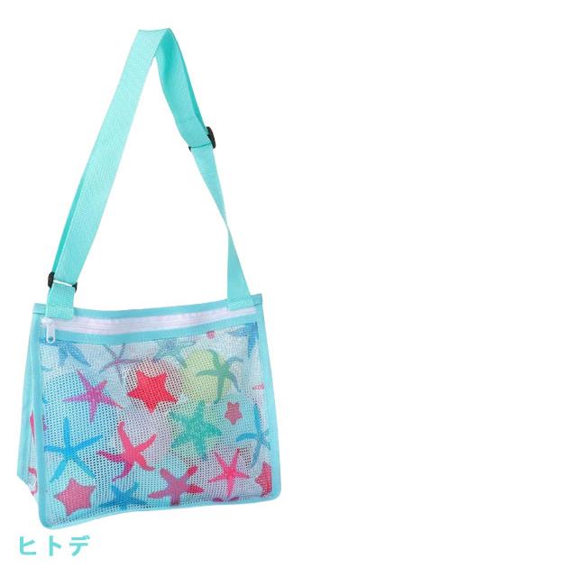 「レビュー記入でメール便送料無料」キッズ ショルダー メッシュバッグ 子供 海水浴 砂場 おもちゃ入れ 肩掛け ビーチバッグ GPT gu1c360-mail(gu1c361) | ブランド登録なし | 12