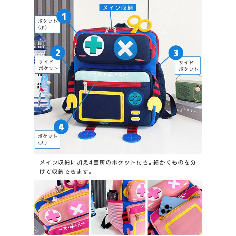 キッズ 子供 リュック リュックサック ロボット 男の子 女の子 大容量 大きめ 幼稚園 小学生 かわいい 旅行 クリスマス プレゼント GPT 送料無料(gu1c371) | ブランド登録なし | 06