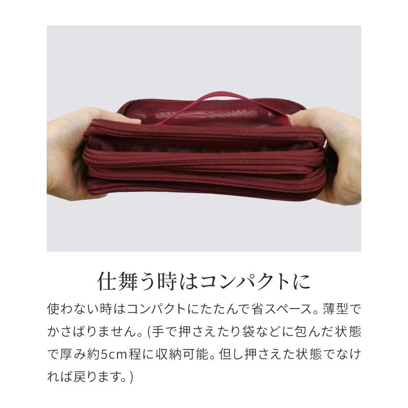 「レビュー記入でメール便送料無料」メッシュ バニティポーチ 3段 持ち手 バニティケース 3層 軽量 大容量 GPT gu1c290-mail(gu1c395)(1通1点迄) | ブランド登録なし | 11