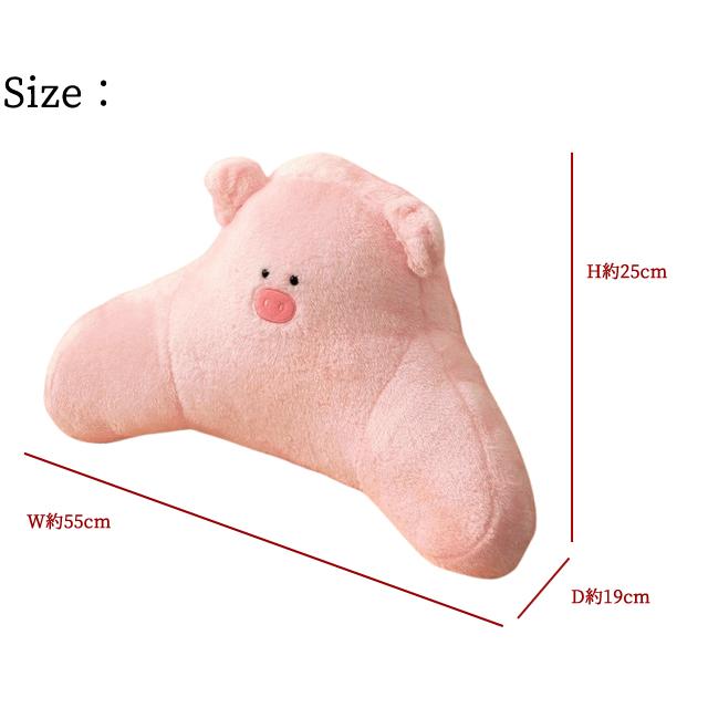 腰枕 GPT クッション ブタ 車 座席 カー用品 腰用 ピンク ぶた ランバークッション 腰当て 腰痛対策 ランバーピロー ランバーパッド 「送料無料」(gu1c433)単品 | ブランド登録なし | 08