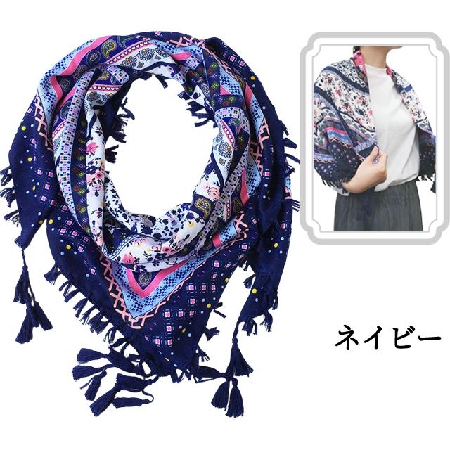 「レビュー記入でメール便送料無料」ストール ショール 大判 エスニック 調 薄手 飾り房 マフラー ひざ掛け 大きい GPT gu1c447-mail(gu1c448)(1通につき1点迄) | ブランド登録なし | 11