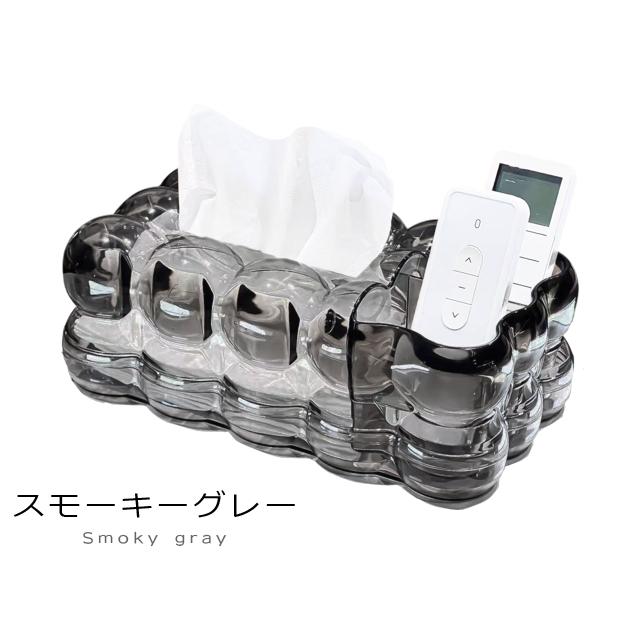 ティッシュケース ティッシュボックス 卓上収納 小物入れ 収納 リビング おしゃれ クリア バブル ポコポコ 仕分け 整理 ペン立て 雑貨 GPT 送料無料(gu1c500) | ブランド登録なし | 12