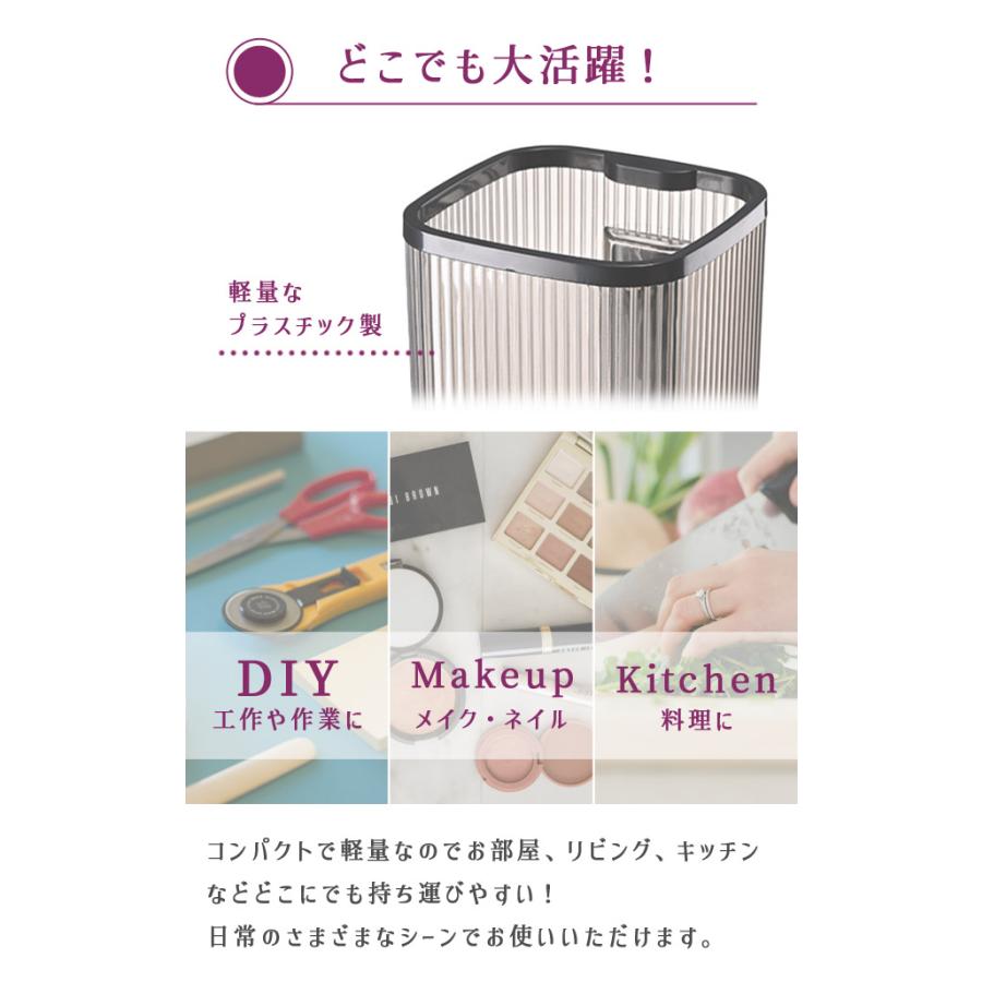 ゴミ箱 スタンド付き スマホスタンド 蓋無し ダストボックス ごみ箱 卓上 コンパクト 小さい プラスチック 軽量 おしゃれ 室内 リビング GPT 送料無料(gu1c557) | ブランド登録なし | 03