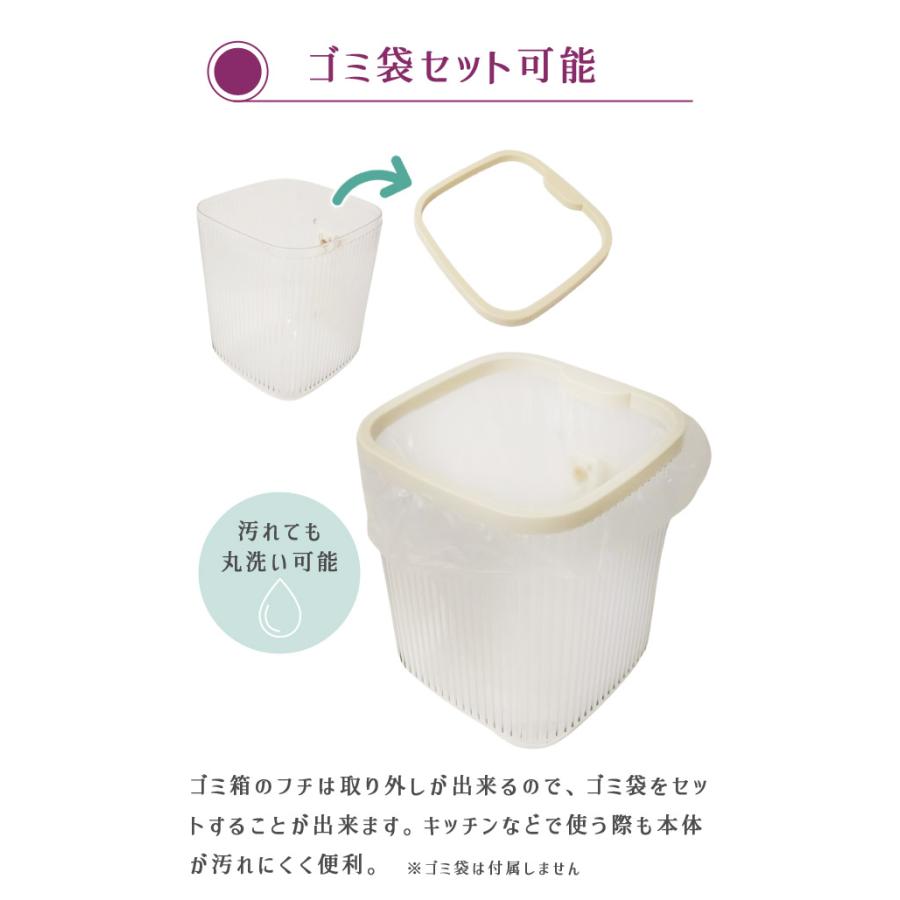 ゴミ箱 スタンド付き スマホスタンド 蓋無し ダストボックス ごみ箱 卓上 コンパクト 小さい プラスチック 軽量 おしゃれ 室内 リビング GPT 送料無料(gu1c557) | ブランド登録なし | 04