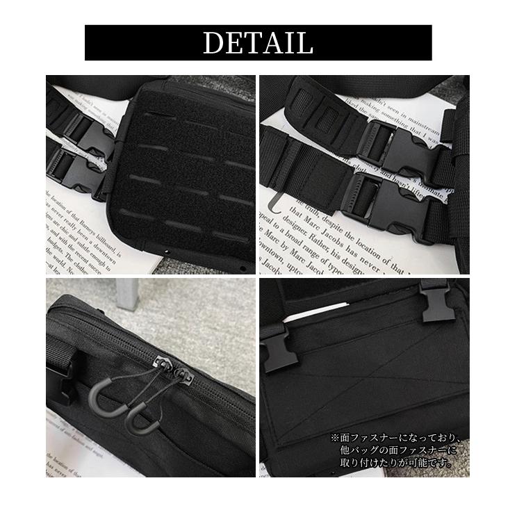 「レビュー記入でメール便送料無料」チェストバッグ ボディバッグ メンズ レディース チェストリグ アウトドア GPT gu1c576-mail(1通につき1点迄)(gu1c577) | ブランド登録なし | 06