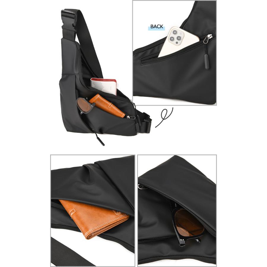 「レビュー記入でメール便送料無料」 ボディバッグ メンズ 撥水 斜め掛け 肩掛け スリング バッグ ショルダーバッグ GPT gu1c622-mail(gu1c623)(1通につき1点迄) | ブランド登録なし | 04