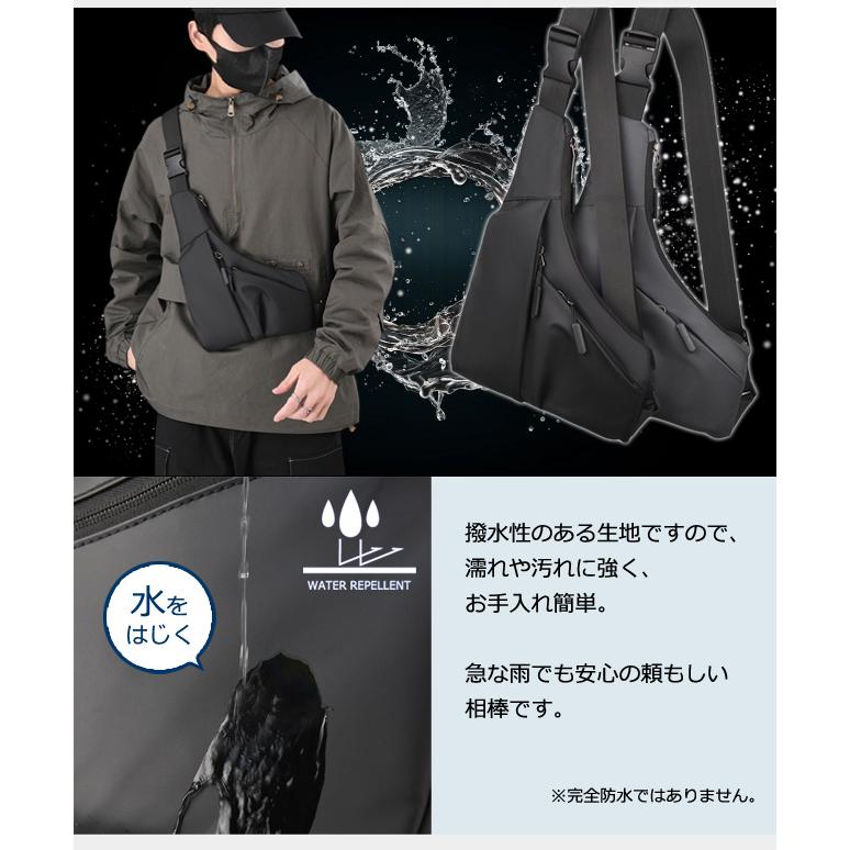 「レビュー記入でメール便送料無料」 ボディバッグ メンズ 撥水 斜め掛け 肩掛け スリング バッグ ショルダーバッグ GPT gu1c622-mail(gu1c623)(1通につき1点迄) | ブランド登録なし | 06
