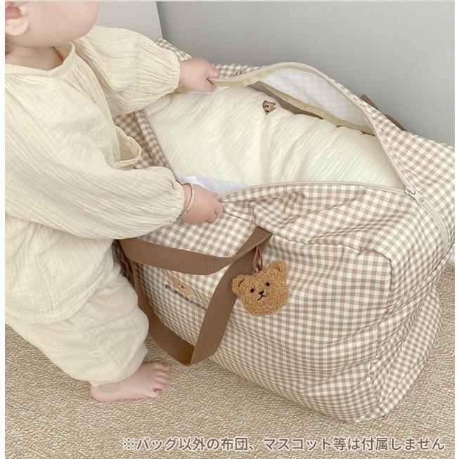 お昼寝布団バッグ お布団バッグ 布団 バッグ 布団入れ 保育園 入園準備 大きめ 肩掛け ファスナー バッグのみ かわいい クマ 韓国 GPT 1点迄メール便OK(gu1c659) | ブランド登録なし | 07