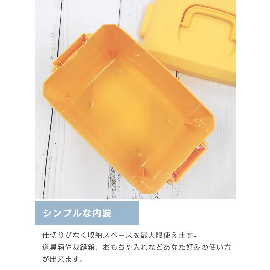 収納ボックス ふた付き コンパクト 収納ケース 道具箱 救急箱 裁縫箱 おもちゃ 収納 プラスチック 取っ手付き ツールボックス 小物入れ GPT 送料無料(gu1c669) | ブランド登録なし | 08