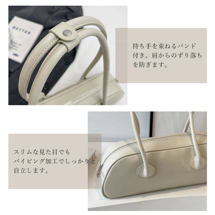 ミニボストンバッグ 横長バッグ ショルダーバッグ レディース 軽い スリム おしゃれ きれいめ フェイクレザー 手提げ 肩掛け 2WAY 仕事 GPT 送料無料 (gu1c673) | ブランド登録なし | 03