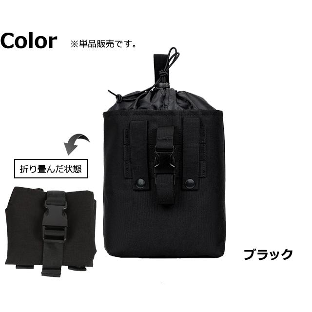 巾着 ベルト通し付き ポケッタブル ワンハンドルバッグ ベルトやリュックに着脱 ケース 外付け ポーチ ミリタリー 装着 固定  GPT 2点迄メール便OK(gu1c674) | ブランド登録なし | 14