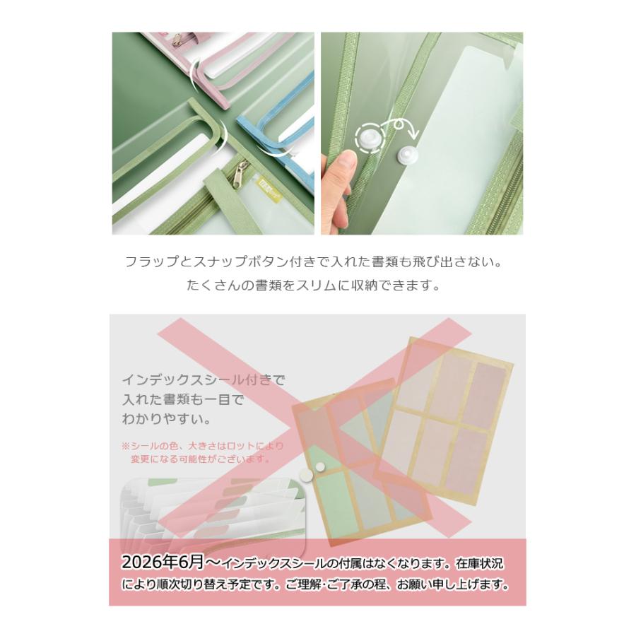 「レビュー記入でメール便送料無料」バッグ型 ファイルケース A4 ドキュメントファイル 13ポケット 持ち手 ポケット付き gu1c697-mail(1通につき1点迄)(gu1c698) | ブランド登録なし | 07