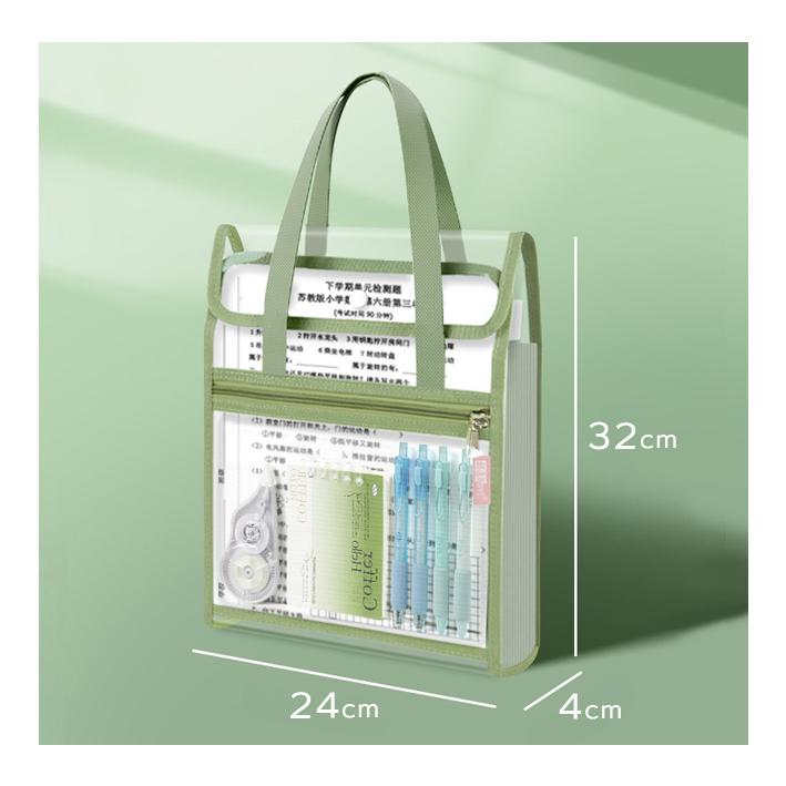 「レビュー記入でメール便送料無料」バッグ型 ファイルケース A4 ドキュメントファイル 13ポケット 持ち手 ポケット付き gu1c697-mail(1通につき1点迄)(gu1c698) | ブランド登録なし | 10