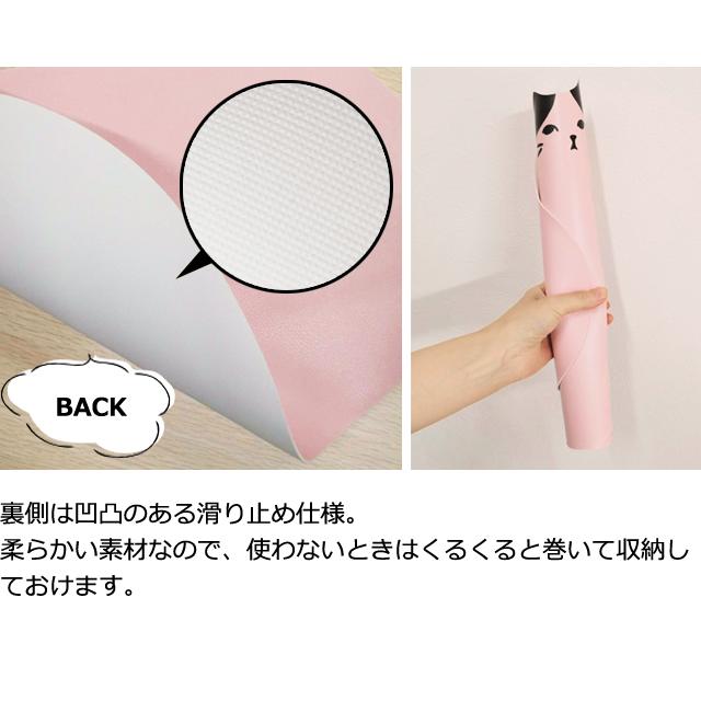 ランチョンマット ランチマット 猫 洗える 撥水 丸 ハチワレ レザー調 かわいい おしゃれ マット 子供 大人 PUレザー 北欧 韓国 GPT 3点迄メール便OK(gu1c718) | ブランド登録なし | 07