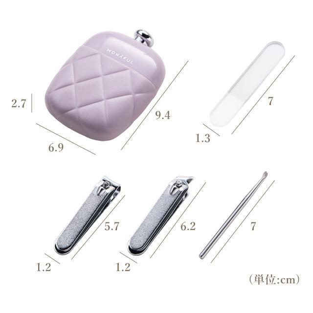 ネイルケアセット 爪切り やすり セット 甘皮ケア 甘皮処理 耳かき 爪やすり ガラス おしゃれ 4点セット 旅行 コンパクト 携帯用 GPT 6点迄メール便OK(gu1c732) | ブランド登録なし | 07