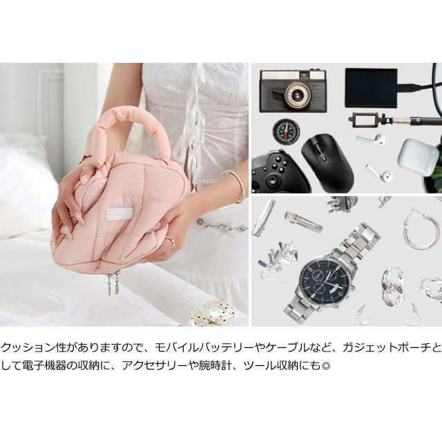 ポーチ ハンドル付き コスメポーチ 大容量 化粧ポーチ キルティング 大きめ かわいい パステルカラー 自立 持ち手付き GPT 1点迄メール便OK(gu1c767) | ブランド登録なし | 09
