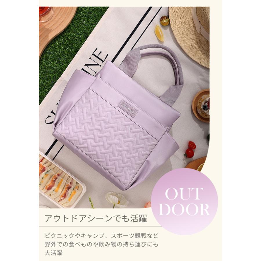 ランチバッグ 保冷 大きめ 大容量 保冷バッグ お弁当袋 保温 おしゃれ 大人 レディース アウトドア クーラーバッグ ランチトート 網目柄 GPT 送料無料(gu1c771) | ブランド登録なし | 13