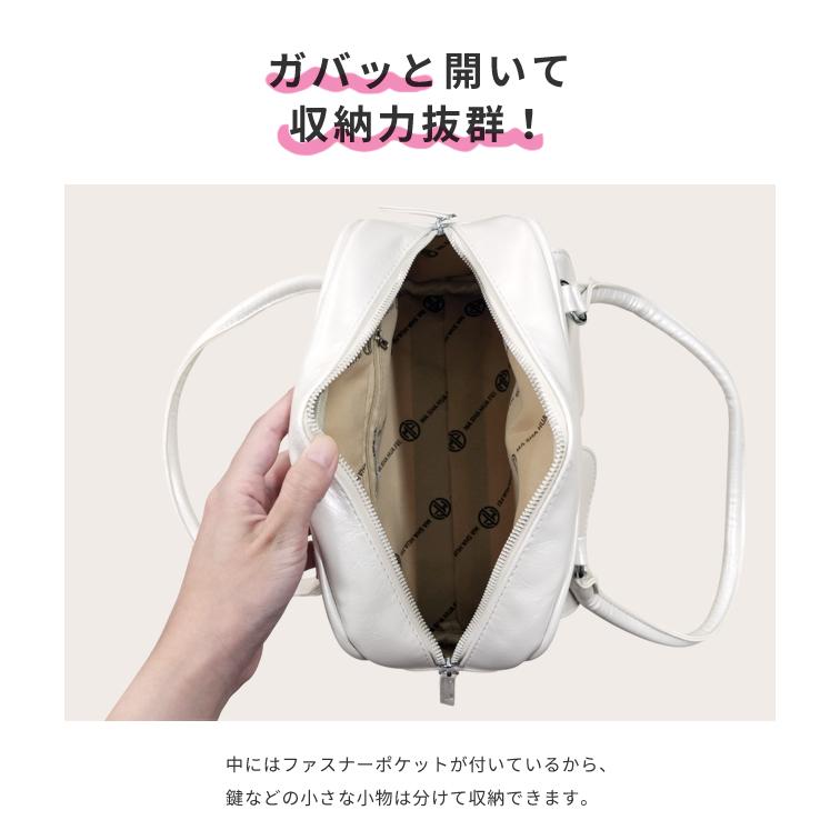 ミニボストンバッグ レディース フェイクレザー トートバッグ チャーム付き パール リボン ハンドバッグ 前ポケット プレゼント 肩掛け GPT 送料無料(gu1c802) | ブランド登録なし | 10