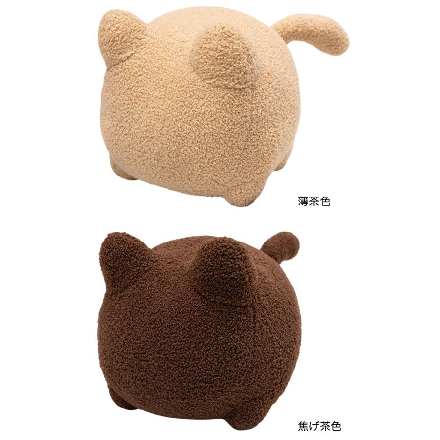 ぬいぐるみ 猫 ネコ ハチワレ 無地 クッション 抱き枕 インテリア シンプル ボアファー ふわふわ 猫グッズ 猫雑貨 GPT (gu1c811)送料無料 | ブランド登録なし | 12
