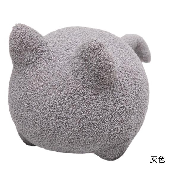 ぬいぐるみ 猫 ネコ ハチワレ 無地 クッション 抱き枕 インテリア