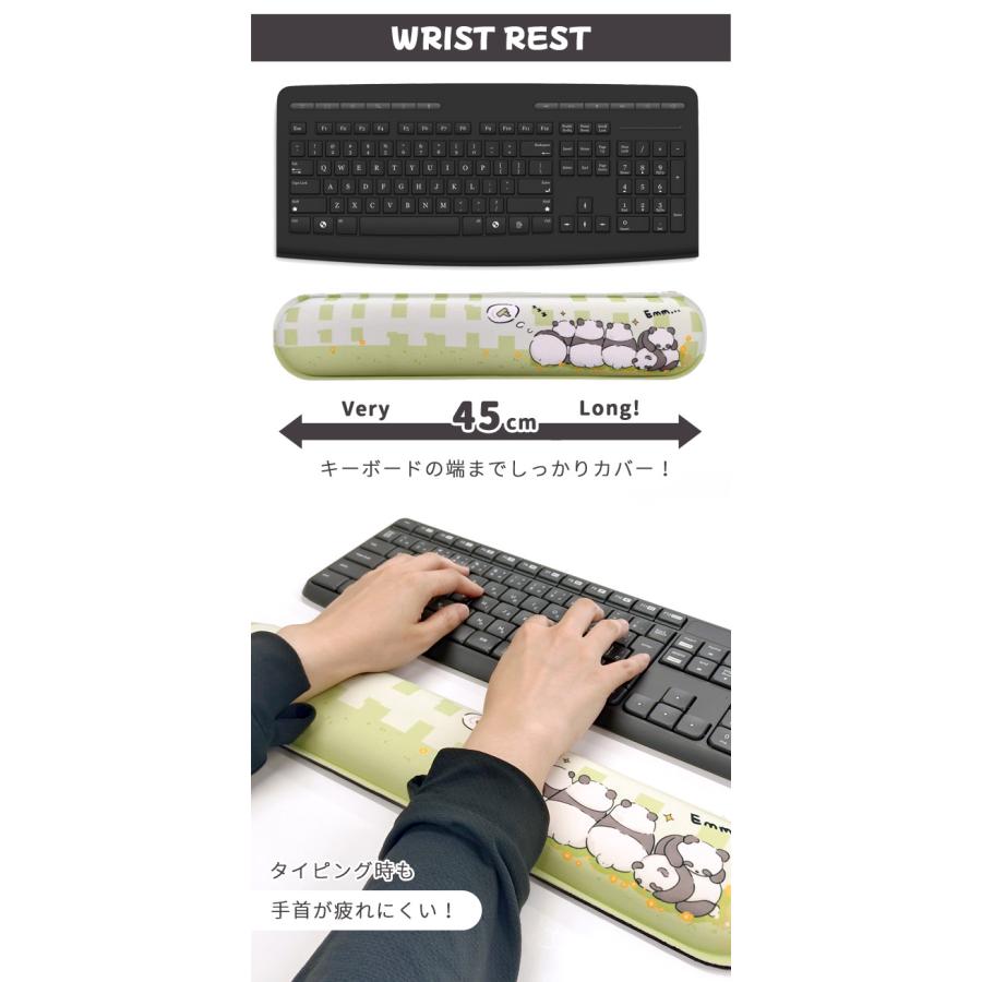 マウスパッド リストレスト セット パンダ かわいい パソコン キーボード 手首 クッション 低反発 疲労軽減 サポート ゲーム GPT 送料無料(gu1c813) | ブランド登録なし | 04