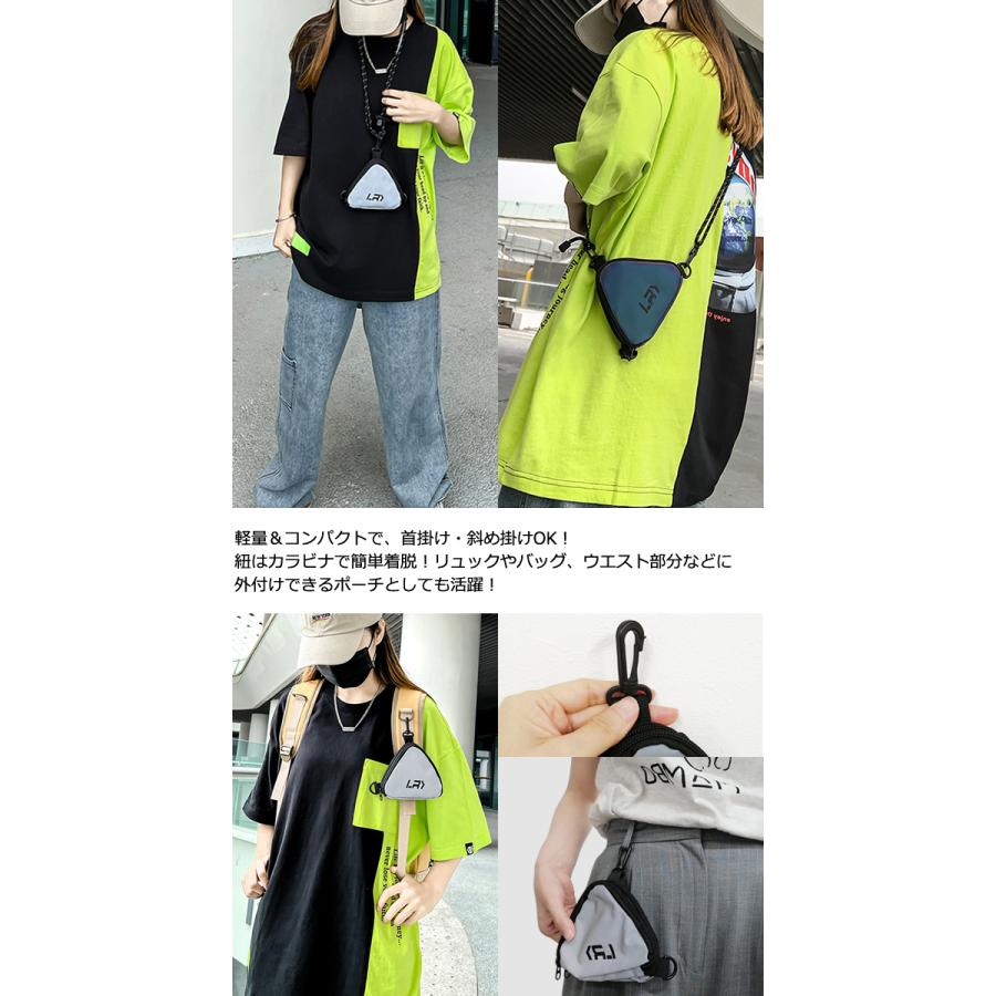 「レビュー記入でメール便送料無料」 ミニポーチ ネックポーチ 反射材 付き リフレクター 首下げ ケース 斜め掛け GPT gu1c831-mail(gu1c832)(1通につき1点迄) | ブランド登録なし | 04