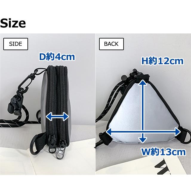 「レビュー記入でメール便送料無料」 ミニポーチ ネックポーチ 反射材 付き リフレクター 首下げ ケース 斜め掛け GPT gu1c831-mail(gu1c832)(1通につき1点迄) | ブランド登録なし | 08