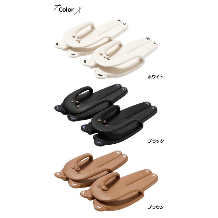 ビーチサンダル 幅広 折り畳み クマ 携帯用 サンダル フラット 組み立て 軽量 レディース 男女兼用 トングサンダル 変形 かわいい GPT 1点迄メール便OK(gu1c835) | ブランド登録なし | 14