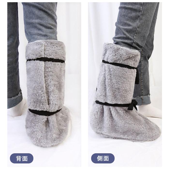 ギプスカバー ギブス 足 カバー 保護 寒さ対策 冷え対策 ふわふわ ファー 防寒 あったか ギプス用 ギブス用 足用 怪我 介護用品 GPT 1点迄メール便OK(gu1c844) | ブランド登録なし | 04
