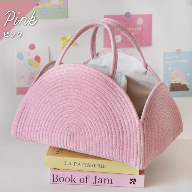 おもちゃ箱 おもちゃ入れ コットンロープ 布 玩具 おむつストッカー ベビー用品 収納 かご バスケット 持ち手付き 仕切り インテリア GPT 送料無料(gu1c867) | ブランド登録なし | 07