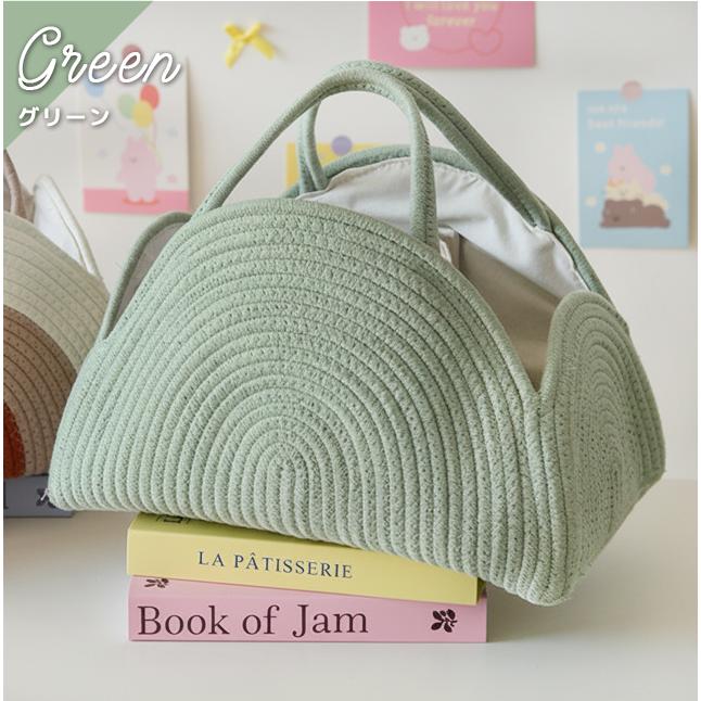 おもちゃ箱 おもちゃ入れ コットンロープ 布 玩具 おむつストッカー ベビー用品 収納 かご バスケット 持ち手付き 仕切り インテリア GPT 送料無料(gu1c867) | ブランド登録なし | 08