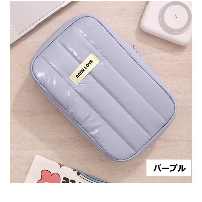 「レビュー記入でメール便送料無料」ガジェットポーチ 小物入れ ガジェットケース ケーブル 収納 キルティング ダウン風 GPT gu1c870-mail(gu1c871)(1通25点迄) | ブランド登録なし | 07