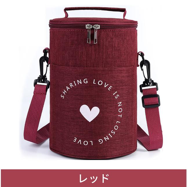 「レビュー記入でメール便送料無料」ランチバッグ 筒型 円形 保冷 保温 クーラーバッグ 円筒 杢調 お弁当 ペットボトル 大容量 縦型 GPT gu1b253-mail(gu1c874) | ブランド登録なし | 07