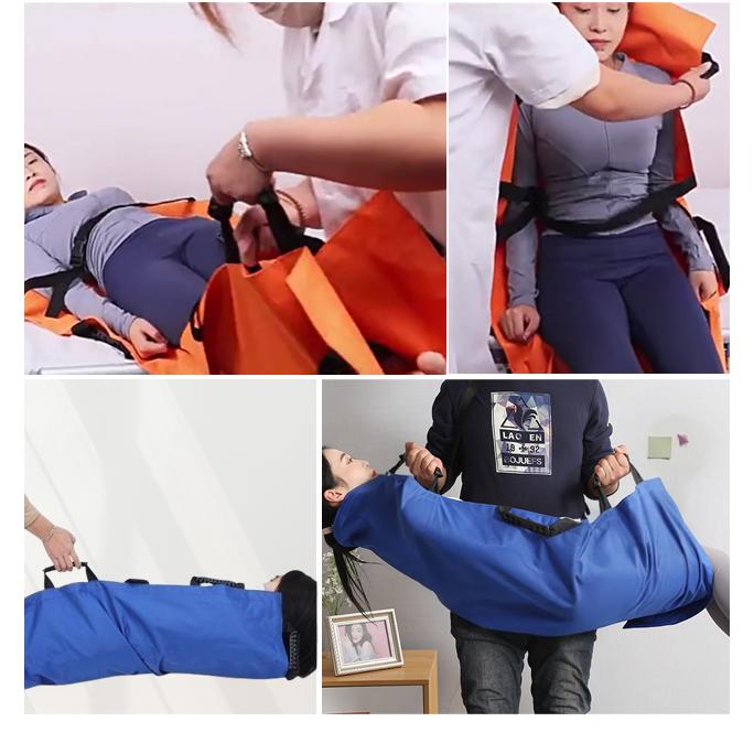 介助 移乗 寝返り サポート シート 12 ハンドル 固定 ベルト 簡易 担架 180×70cm 持ち手 介護 布製 折り畳み 移動 搬送 体位変換 GPT(gu1c877)送料無料 | ブランド登録なし | 05