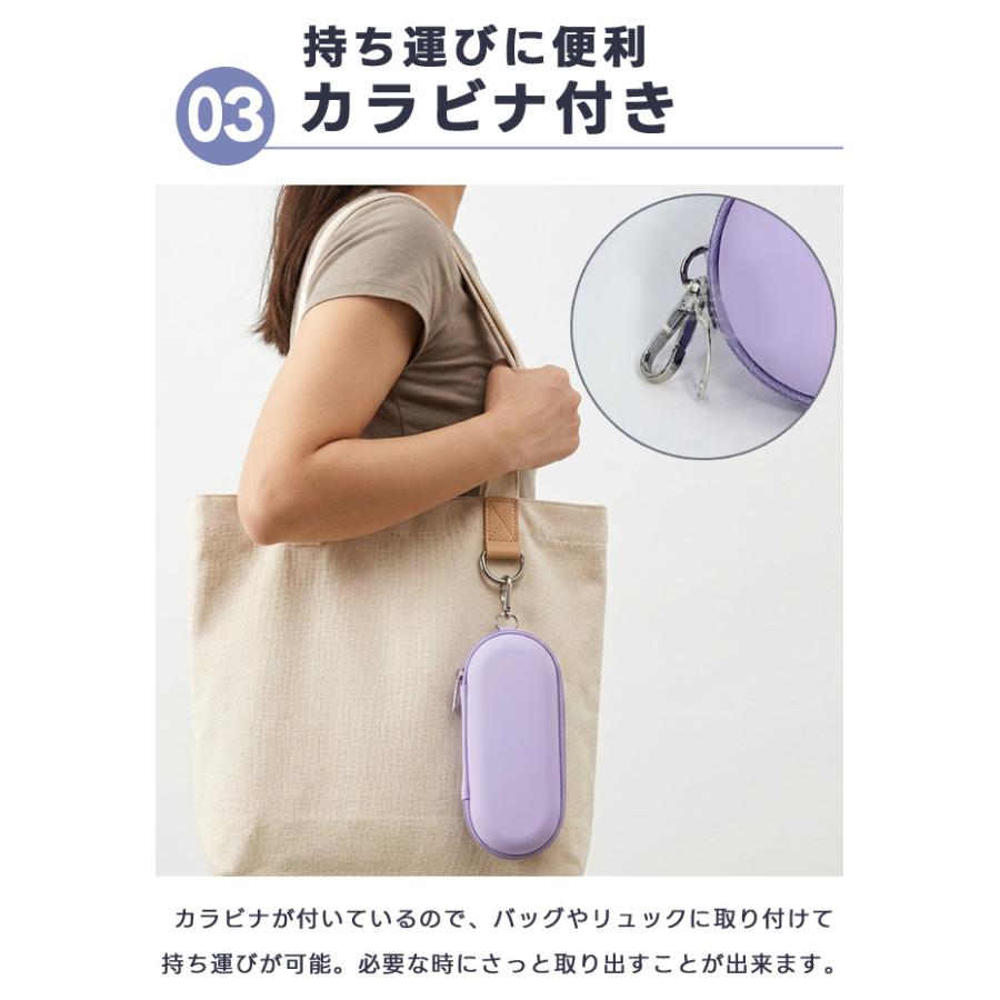 メガネケース 2本収納 眼鏡 サングラス 収納ケース 持ち運び カラビナ付き 軽量 コンパクト セミハード サングラスケース GPT 1点迄メール便OK(gu1c948) | ブランド登録なし | 04