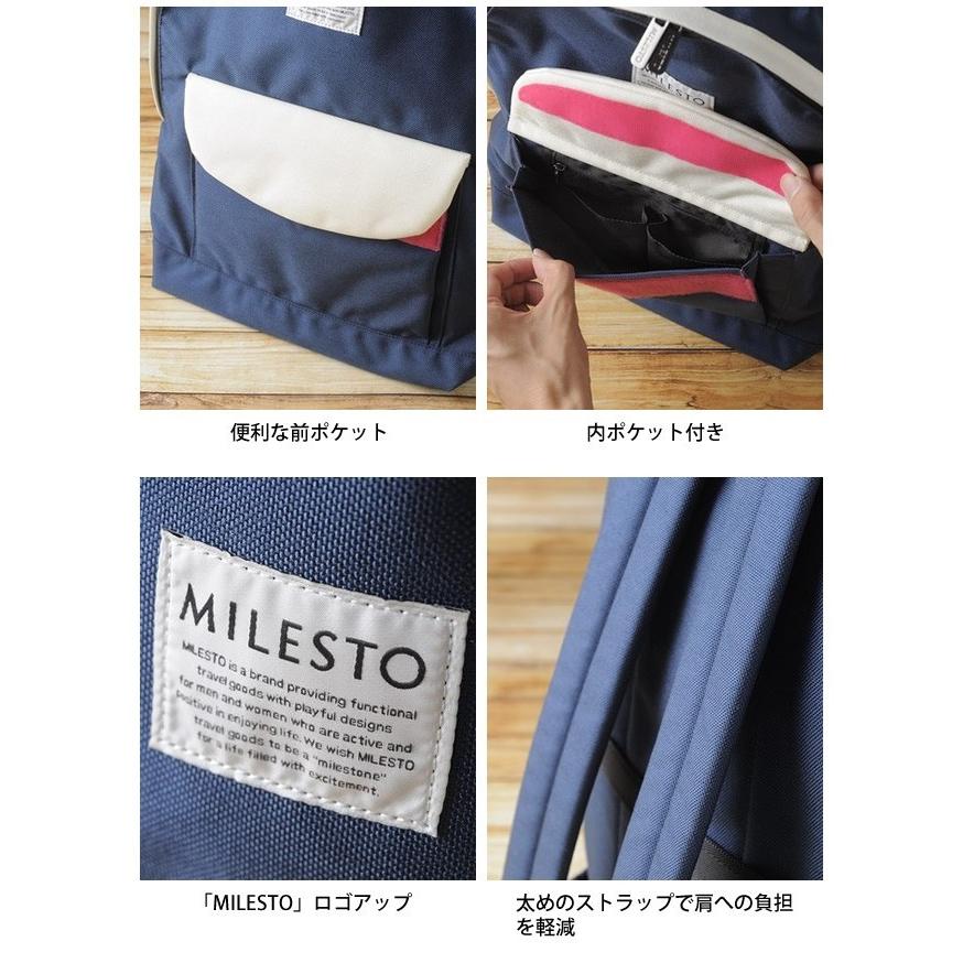 2931【未使用】MILESTOバッグパック　ネイビー 2931【未使用】MILESTOバッグパック ネイビー