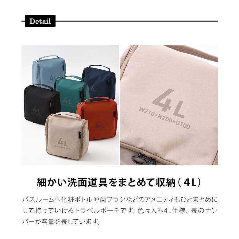 MILESTO ミレスト バスルームオーガナイザー 4L 吊り下げ 持ち手