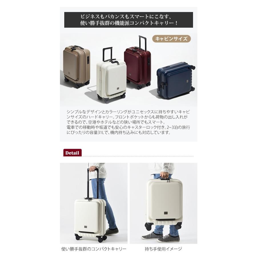 ミレスト スーツケース 機内持ち込み Sサイズ キャリーバッグ ジッパー