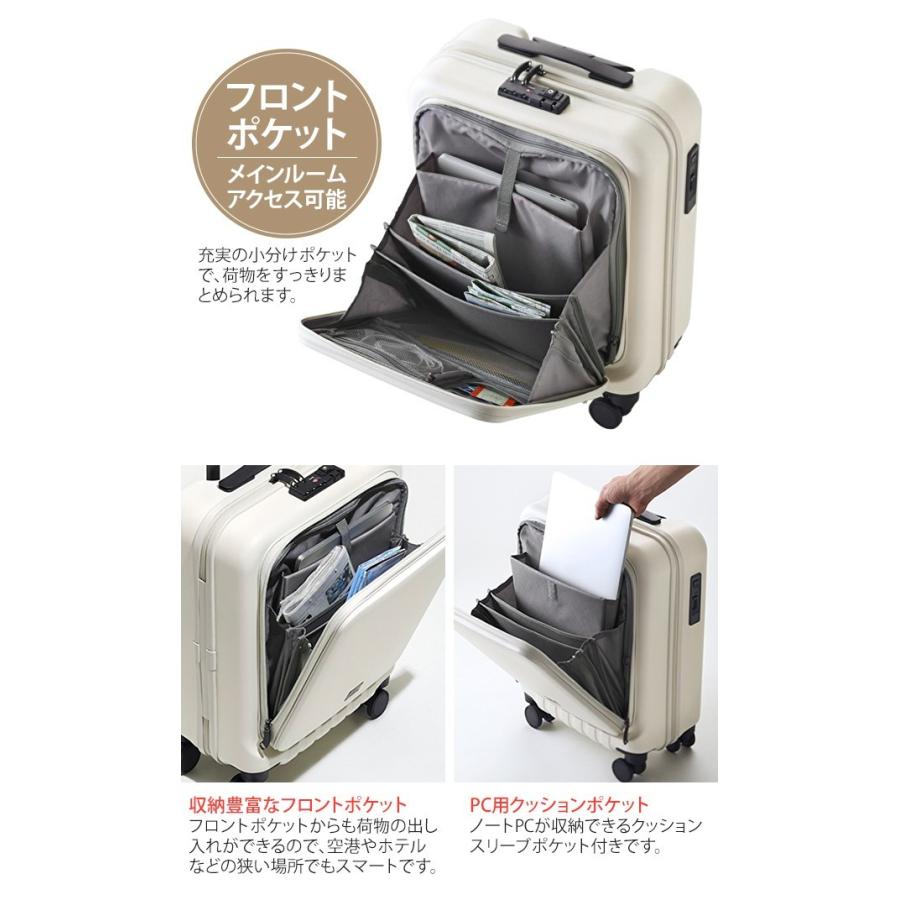 ミレスト スーツケース 機内持ち込み Sサイズ キャリーバッグ ジッパー
