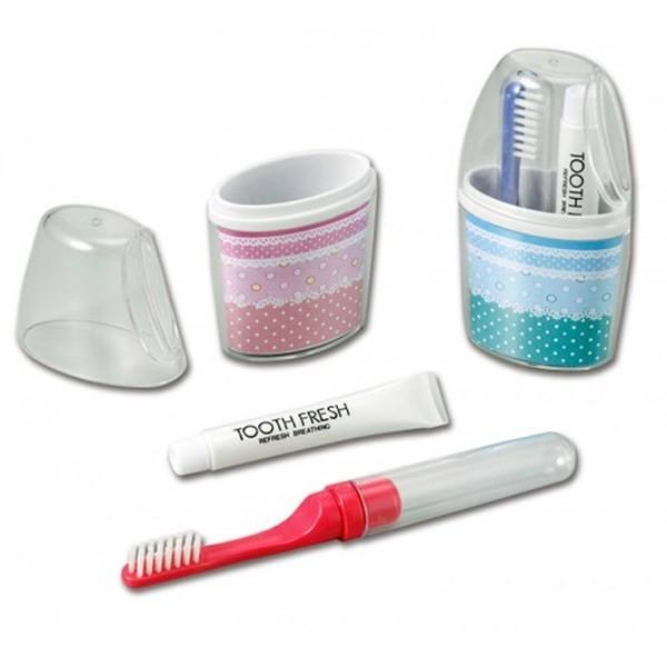 【日用雑貨・日本製グッズ】トライ・ミニカプセル(歯ブラシ、歯みがき粉、ケース) 1-06008-13(iw0a028) | ブランド登録なし