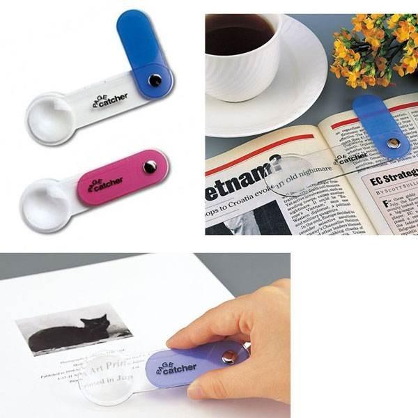 【日用雑貨・日本製グッズ】ページキャッチャー　ルーペ付き(ページのめくれ返り防止) 1-9917-13 10点迄メール便OK(iw0a148) | ブランド登録なし