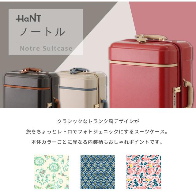 スーツケース Sサイズ 機内持ち込み キャリーケース ACE エース HaNT ハント ノートル TSA ファスナー 小型 ダブルキャスター 06881(je2a247)「c」の画像