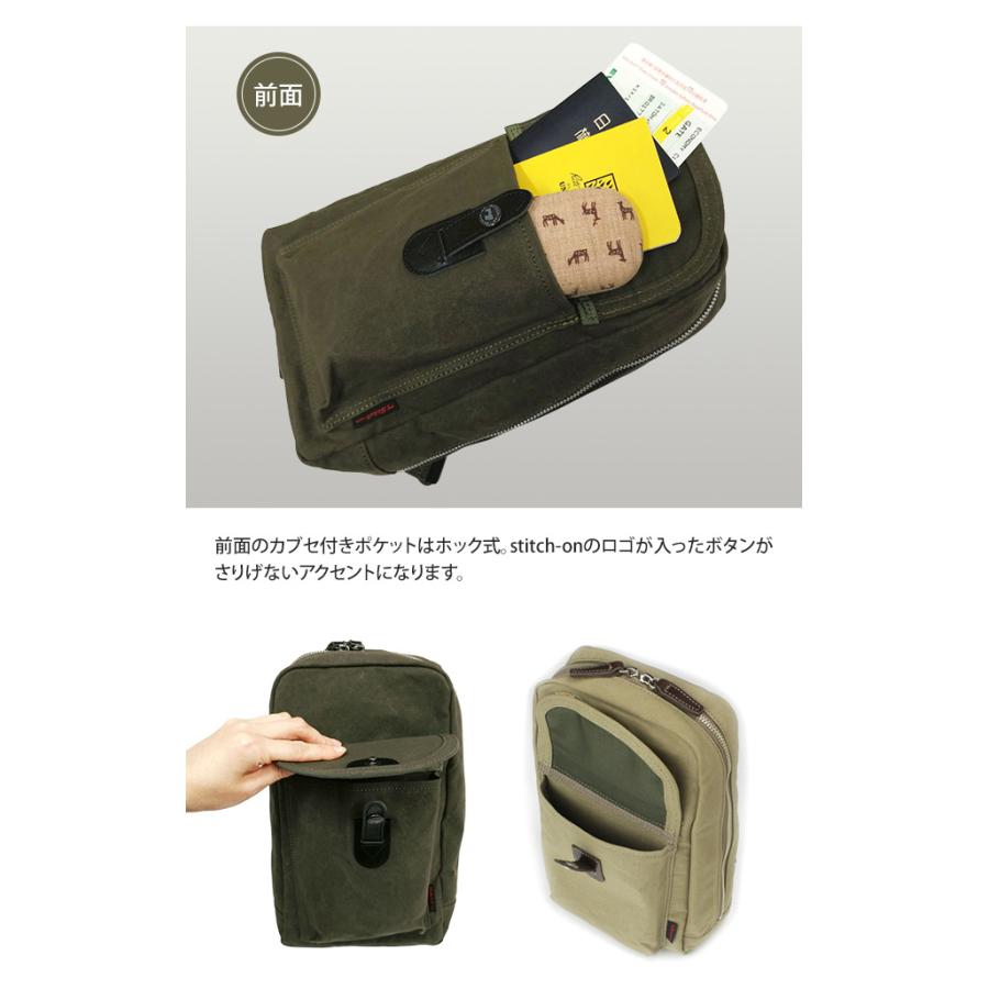日本製 豊岡鞄認定 ボディバッグ 10号 帆布 stitch-on 豊岡 ブランド ステッチオン ワンショルダーバッグ 52195(ki2a093) 父の日 ギフト |  | 05
