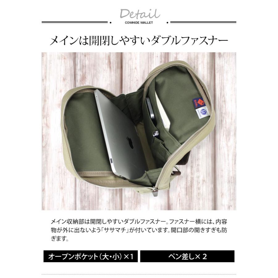 日本製 豊岡鞄認定 ボディバッグ 10号 帆布 stitch-on 豊岡