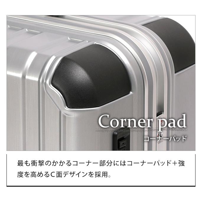 【大型】BERMAS キャリーケース シルバー BERMAS バーマス スーツケース キャリーケース 64L 61cm 5.0kg 5