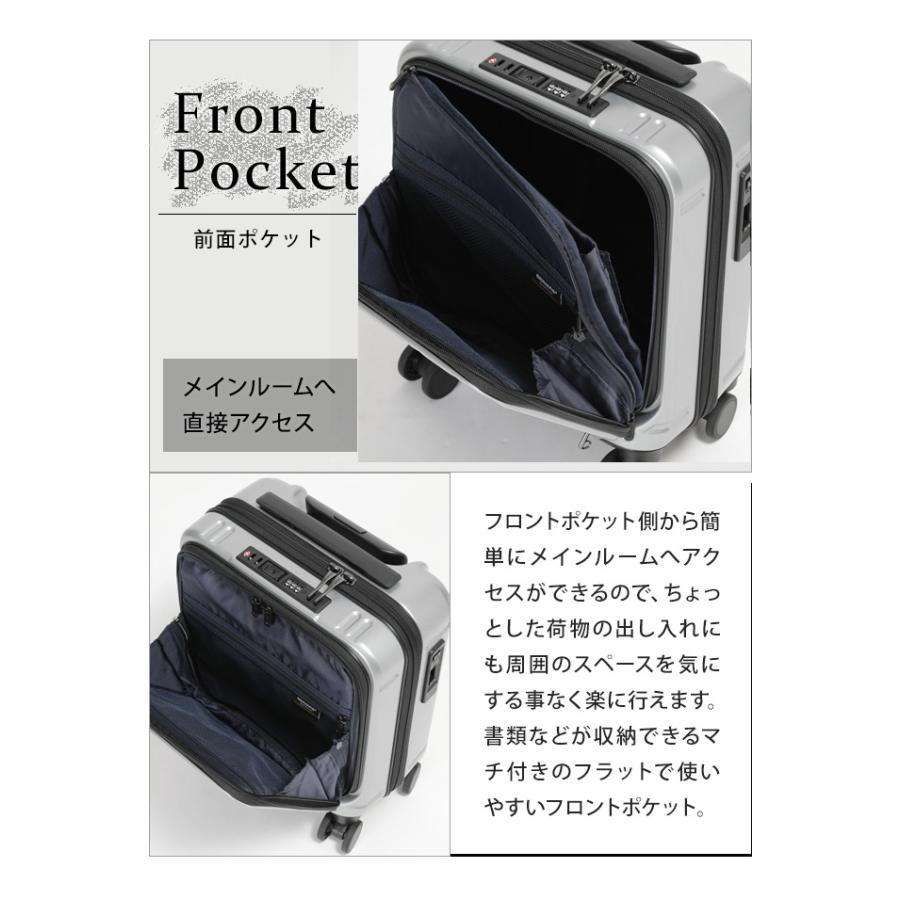 バーマス スーツケース Sサイズ 小型 フロントオープン ストッパー