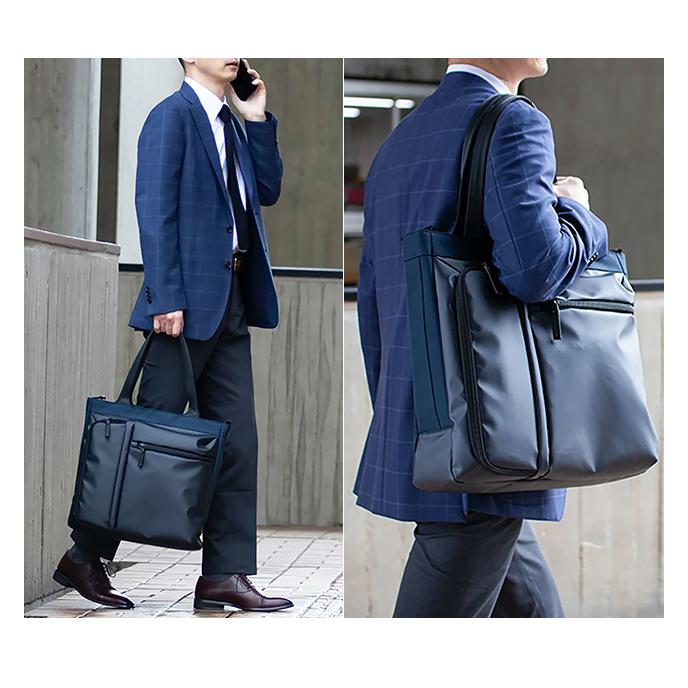 バーマス ビジネス トート バッグ キャリーオンバッグ B4 メンズ 出張 ビジネスバッグ トートバッグ PC 15インチ キャリーオン 縦型トート 60383(ki2a140) | BAUER（BERMAS） | 16