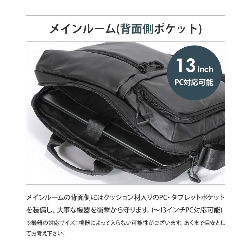 バーマス ショルダーバッグ ビジネス ブリーフバッグ キャリーオンバッグ A4 メンズ 出張 ビジネスバッグ PC 13インチ PCショルダー2 60625(ki2a148) | BAUER（BERMAS） | 07