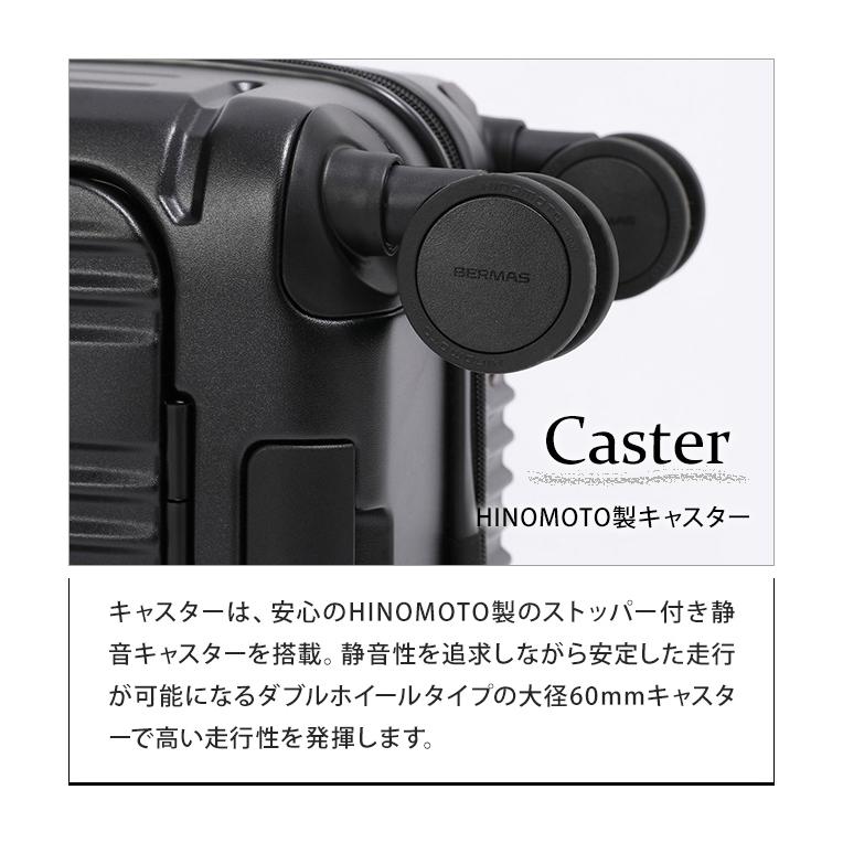 バーマス スーツケース 36L Sサイズ 小型 ワンタッチ フロントオープン ストッパー ジッパー TSA BERMAS インターシティ2 PRO 60566 機内持込(ki2a151)「C」の画像