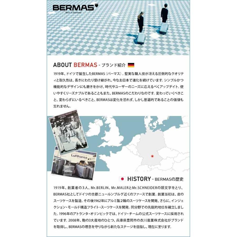 バーマス スーツケース Sサイズ 小型 フロントオープン ストッパー ジッパー TSAロック キャリー BERMAS ユーロシティ 3 60526 機内持ち込み(ki2a152)「C」 | EURO CITY | 19